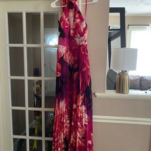 Watercolor maxi dress